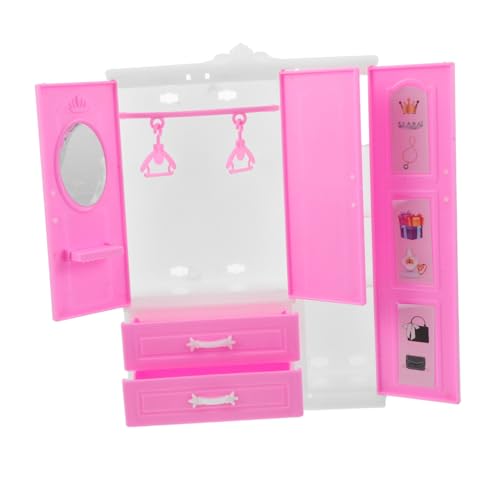 TOYANDONA Mini Princess Garderobe Puppenschrank Dollhouse -Schubladenschrank Schrank für Puppe Puppenhaus Kleiderständer Puppenhaus-Bewegungsschrank Puppenhausschrank Plastik Rosa TOYANDONA Mini Princess Garderobe Puppenschrank Dollhouse -Schubladenschrank Schrank für Puppe Puppenhaus Kleiderständer Puppenhaus-Bewegungsschrank Puppenhausschrank Plastik Rosa von TOYANDONA