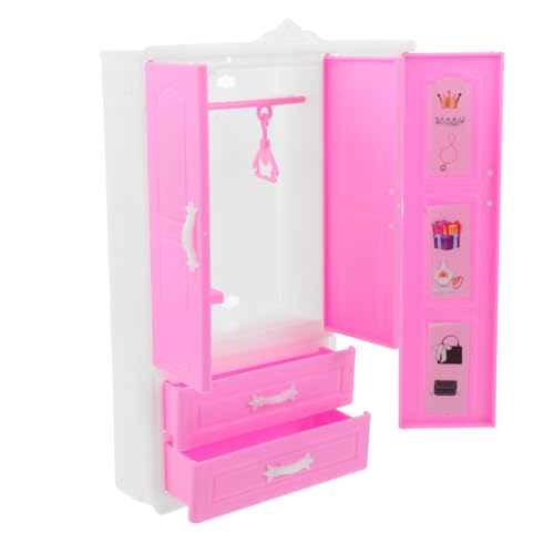 TOYANDONA Mini Princess Garderobe Schrank für Puppe Kleiderschrank Puppenhaus Stellen Sie Sich vor, Sie Requisiten Tell vor, zu Puppenhauszubehör Plastik Rosa TOYANDONA Mini Princess Garderobe Schrank für Puppe Kleiderschrank Puppenhaus Stellen Sie Sich vor, Sie Requisiten Tell vor, zu Puppenhauszubehör Plastik Rosa von TOYANDONA