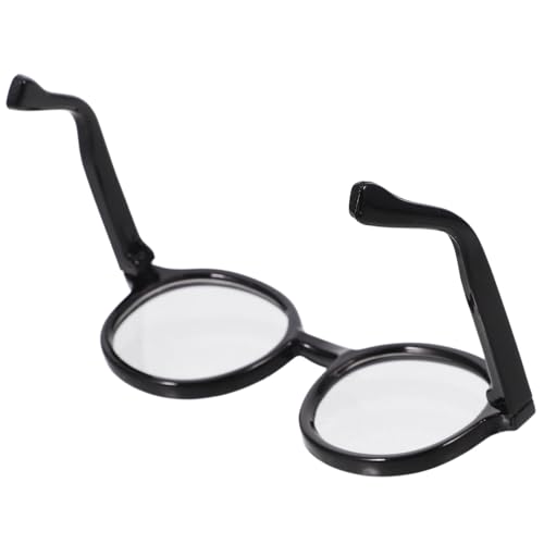TOYANDONA Mini Puppenbrille aus Kunststoff Runde Transparente Gläser Passend für Baumwollpuppen Modisches DIY Puppenaccessoire für Niedliche Verkleidung und Sammlungen TOYANDONA Mini Puppenbrille aus Kunststoff Runde Transparente Gläser Passend für Baumwollpuppen Modisches DIY Puppenaccessoire für Niedliche Verkleidung und Sammlungen von TOYANDONA