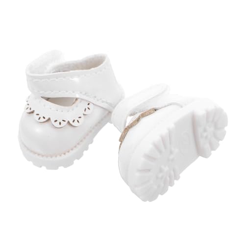 TOYANDONA Mini Puppenschuhe Weiß Für Puppenhaus Flache Schuhe Zum Verkleiden Kleidungszubehör TOYANDONA Mini Puppenschuhe Weiß Für Puppenhaus Flache Schuhe Zum Verkleiden Kleidungszubehör von TOYANDONA
