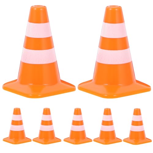 TOYANDONA Mini Pylonen Miniatur Pylonen Leitkegel Warnkegel Pylone Hütchen Verkehrskegel Markierungshütchen Markierungskegel für Modellbau Fußballtraining Straßensperre Spielzeug 7 Stück TOYANDONA Mini Pylonen Miniatur Pylonen Leitkegel Warnkegel Pylone Hütchen Verkehrskegel Markierungshütchen Markierungskegel für Modellbau Fußballtraining Straßensperre Spielzeug 7 Stück von TOYANDONA