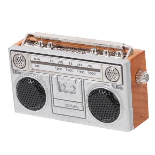 TOYANDONA Miniatur Radio Vintage Stil Retro Radio Figurine Für Dekoration Detailreiche Statue Als Spielzeug Und Fotorequisiten TOYANDONA Miniatur Radio Vintage Stil Retro Radio Figurine Für Dekoration Detailreiche Statue Als Spielzeug Und Fotorequisiten von TOYANDONA