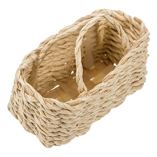 TOYANDONA Miniatur Wicker Basket Für Kleiner Aufbewahrungskorb Rattan Für -landschaften Fotografie-Requisiten Und Miniatur-Dekoration von TOYANDONA