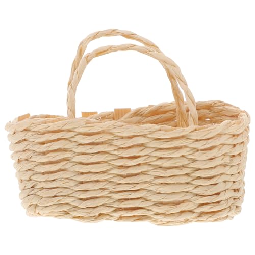 TOYANDONA Mini-Rattankorb für kinderspielzeug Rattankorb Miniaturen Modell Korb für Puppenhaus Kid Toys Lagerbehälter Leinen Puppenhaus-Minimodell Miniaturhausverzierung TOYANDONA Mini-Rattankorb für kinderspielzeug Rattankorb Miniaturen Modell Korb für Puppenhaus Kid Toys Lagerbehälter Leinen Puppenhaus-Minimodell Miniaturhausverzierung von TOYANDONA