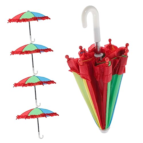 TOYANDONA Mini Regenschirme Für Puppenhaus Bunte Dekorationsschirme Aus Niedliche Regenschirm Zubehör Zufällige Farben Mit Rüschenkante TOYANDONA Mini Regenschirme Für Puppenhaus Bunte Dekorationsschirme Aus Niedliche Regenschirm Zubehör Zufällige Farben Mit Rüschenkante von TOYANDONA