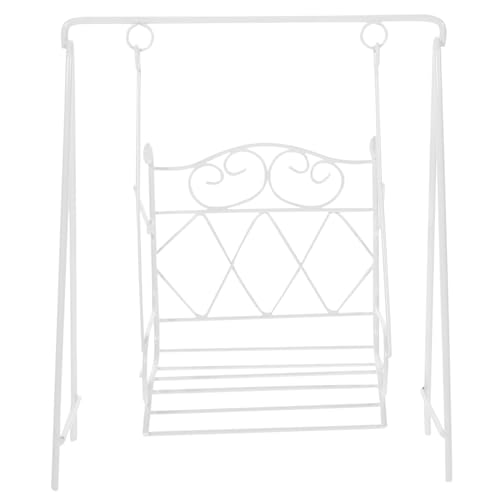 TOYANDONA 1stück Miniaturhaus Schaukelspielzeug Gartenaccessoire Für Kreative Dekoration Sichere Und Gesunde Eisenkunst Swing Figurine Für Mini- von TOYANDONA