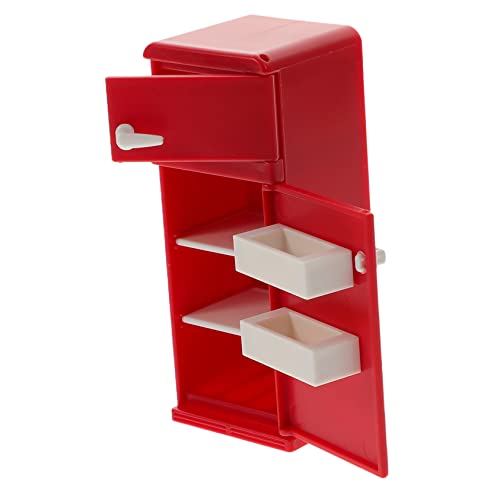 TOYANDONA Mini-Schlafzimmer-Accessoires für kinderspielzeug Toys for kindergeschenk Children Toys Fotografie-Modell-Kühlschrank Minikühlschrank zum Basteln Plastik rot TOYANDONA Mini-Schlafzimmer-Accessoires für kinderspielzeug Toys for kindergeschenk Children Toys Fotografie-Modell-Kühlschrank Minikühlschrank zum Basteln Plastik rot von TOYANDONA