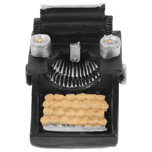 TOYANDONA Mini Schreibmaschine Puppenhaus Miniatur Hausbausatz Bausätze Ornamente Zum Basteln Spielzeughaus Mini Foto Ornamente Puppenhaus Puppenhaus Ornament Mini von TOYANDONA