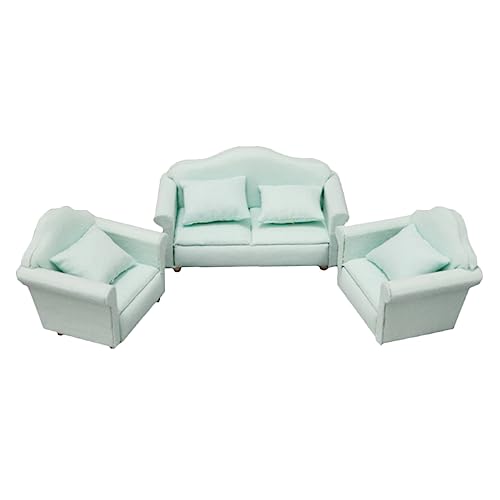 TOYANDONA Mini Sofagarnitur Für Puppenhaus Teiliges Heim Sofa Modell Hellgrün Mini Für DIY Miniaturmöbel Für Kreative Szenen TOYANDONA Mini Sofagarnitur Für Puppenhaus Teiliges Heim Sofa Modell Hellgrün Mini Für DIY Miniaturmöbel Für Kreative Szenen von TOYANDONA