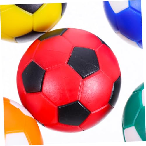 TOYANDONA Mini Tischfußball Ersatzbälle Farben Kunststoff Kugeln für Tischkicker Zubehör Platzsparend Vielseitig Einsetzbar für Zuhause Büro Freizeit Tragbar für Verbessertes Spielgefühl von TOYANDONA