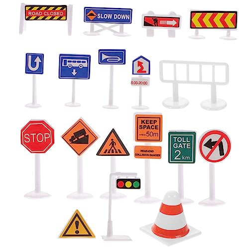 TOYANDONA Mini Verkehrsschilder Spielset Teilig Leichte Kunststoff Verkehrszeichen mit Realistischen Farben Pädagogisches Lernspielzeug für Verkehrswissen und Kreatives TOYANDONA Mini Verkehrsschilder Spielset Teilig Leichte Kunststoff Verkehrszeichen mit Realistischen Farben Pädagogisches Lernspielzeug für Verkehrswissen und Kreatives von TOYANDONA