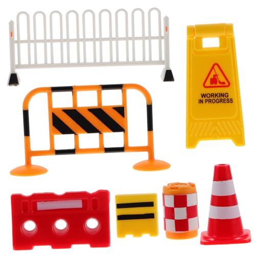 TOYANDONA Mini Verkehrszeichen Set für Teiliges Lernspielzeug zur Verkehrserziehung für Kleinkinder Zubehör für Puppenhäuser von TOYANDONA