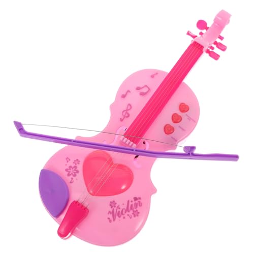TOYANDONA Mini Violine Musikinstrument zur Musikförderung Sicher Glatte Oberfläche Fördert Sehvermögen für Jungen und Mädchen Geeignet Farblich Sortierte Zubehörteile von TOYANDONA