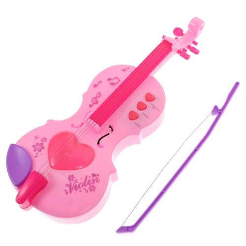 TOYANDONA Mini Violine Plastisches Musikinstrument Fördert Fingerfertigkeit und Hand-Auge-koordination Kreatives für Jungen und Mädchen Farblich Sortiert Zufällige Farbe von TOYANDONA