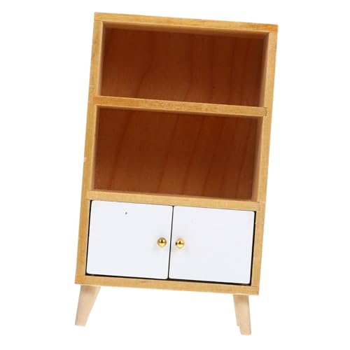 TOYANDONA Mini Vitrine kinderzimmermöbel bücherregal klein puppenhaus Schlafzimmer puppenhauszubehör Mini-Bücher Miniatur Mini-Holzschrankmodell puppenhaus für hölzern TOYANDONA Mini Vitrine kinderzimmermöbel bücherregal klein puppenhaus Schlafzimmer puppenhauszubehör Mini-Bücher Miniatur Mini-Holzschrankmodell puppenhaus für hölzern von TOYANDONA