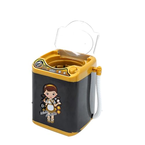TOYANDONA Mini Waschmaschine für Realistische wasserdichte Elektrische Puppenhaus Waschmaschine ohne Batterie Schwarzes Miniatur Haushaltsgerät für Mädchen Simulierend Wasserzufuhr und TOYANDONA Mini Waschmaschine für Realistische wasserdichte Elektrische Puppenhaus Waschmaschine ohne Batterie Schwarzes Miniatur Haushaltsgerät für Mädchen Simulierend Wasserzufuhr und von TOYANDONA