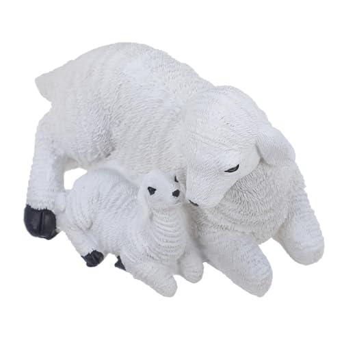 TOYANDONA Mini Ziegenfigur Realistische Ziegenstatue für Schreibtisch und Garten Dekoratives Tiermodell für DIY Landschaften und Mini Häuser Terrarien und Mikrolandschaften von TOYANDONA