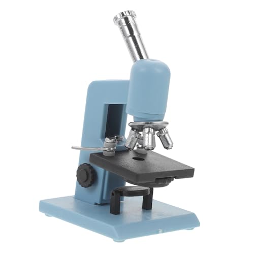 TOYANDONA Mini-mikroskop Kinderspielzeug Modelle Mini- Spielzeughaus Puppenhausspielzeug Spielszenenmikroskop Puppenhaus Mini-mikroskop Spielszene Plastik Blue von TOYANDONA