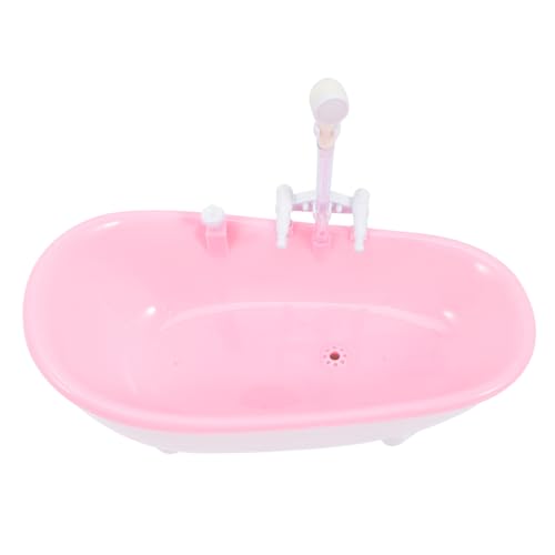 TOYANDONA Doll Bathtub Toy Badewanne Mit Wasserstrahlfunktion Für Junge Mädchen Spielzeug Für Rollenspiele Und Kreative Fotografie Ohne Batterien Langlebig Und Sicher von TOYANDONA