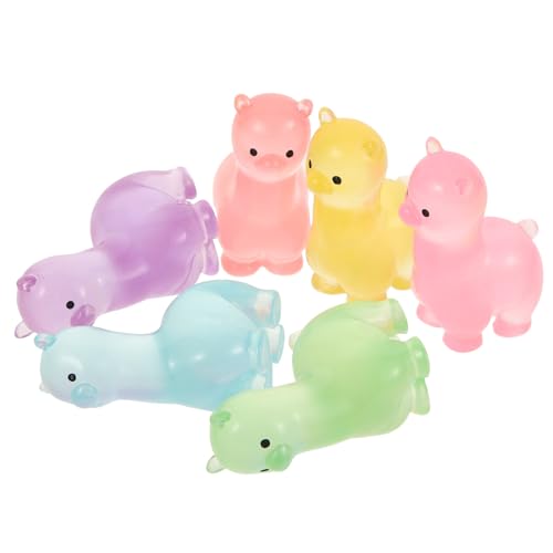 TOYANDONA Miniatur-Alpaka-Figuren Aus Harz – 12 Stück Im Dunkeln Leuchtende Alpaka-Tierfiguren Schaf-Figur Leuchtende Mini-Tierfiguren Alpaka-Spielzeug Cupcake-Topper TOYANDONA Miniatur-Alpaka-Figuren Aus Harz – 12 Stück Im Dunkeln Leuchtende Alpaka-Tierfiguren Schaf-Figur Leuchtende Mini-Tierfiguren Alpaka-Spielzeug Cupcake-Topper von TOYANDONA
