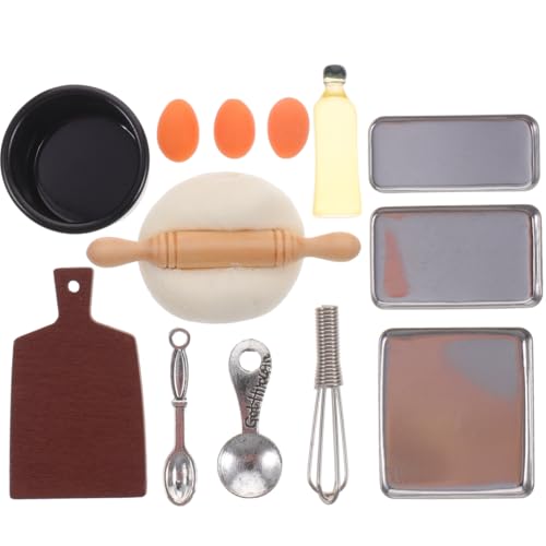 TOYANDONA Miniatur Backwerkzeug Set 1 Set Winzige Backutensilien für echtes Backen Küche Dekoration Zubehör für Puppen und Spielküchen Modisches Design für von TOYANDONA