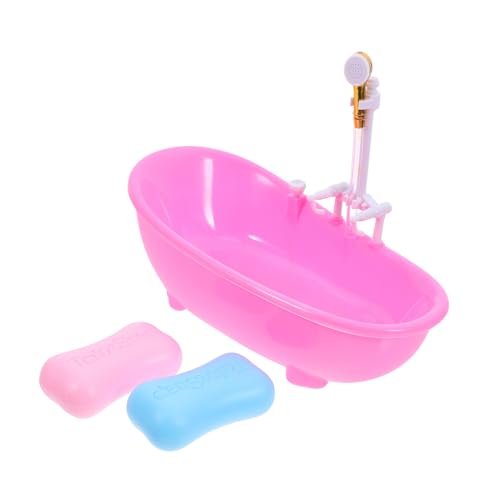 TOYANDONA Miniatur Badezimmer Mini Badewanne mit Wassersprühfunktion Elektrische Puppen Badewanne für Puppenhaus Dekoration und Fotoshooting Rosa TOYANDONA Miniatur Badezimmer Mini Badewanne mit Wassersprühfunktion Elektrische Puppen Badewanne für Puppenhaus Dekoration und Fotoshooting Rosa von TOYANDONA