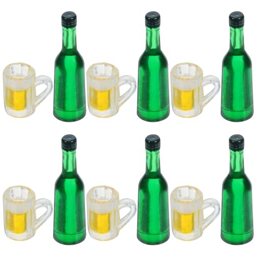 TOYANDONA Mini-Bierflaschen-Set Kreative Bierkrüge Kunstharz Bastelkrüge für Bier Puppenhaus- TOYANDONA Mini-Bierflaschen-Set Kreative Bierkrüge Kunstharz Bastelkrüge für Bier Puppenhaus- von TOYANDONA