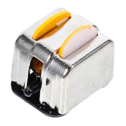 TOYANDONA Miniatur Brotbackautomat Legierung Ornament Mini Geschirr Kleine Haushaltsgeräte Mini Toaster von TOYANDONA