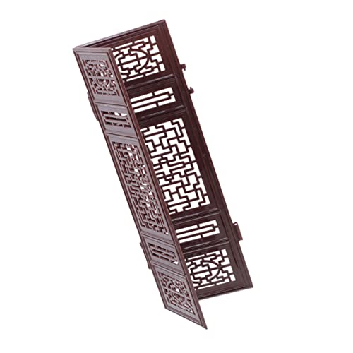 TOYANDONA Miniatur Chinesischer Paravent Dekoratives Puppenhaus Möbelteil aus Sicherem Material Detailreich Gestalteter Mini Bildschirm für Kinderzimmer Wohnzimmer und Fotorequisiten von TOYANDONA