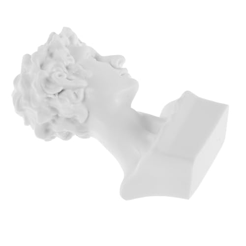 TOYANDONA Miniatur David Büste Skulptur Weiß Resin Kunstharz Detailreiche Miniatur Statue Puppenhaus Deko Schreibtisch Dekoration Kunstmodell Sammlerstück TOYANDONA Miniatur David Büste Skulptur Weiß Resin Kunstharz Detailreiche Miniatur Statue Puppenhaus Deko Schreibtisch Dekoration Kunstmodell Sammlerstück von TOYANDONA