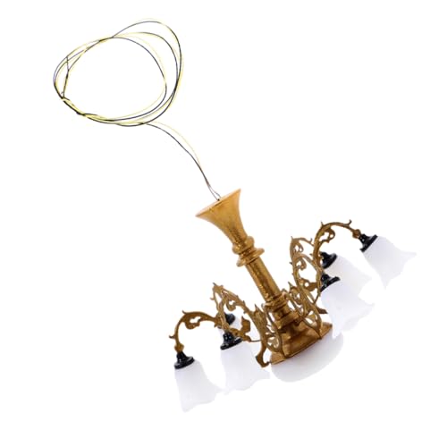 TOYANDONA Miniatur Deckenleuchte Für Puppenhaus Goldene Mikrolandschaftslampe Mit Warmem Licht Dekorative Tiny Ceiling Lamp Für Modellbau Und Wohnraumgestaltung TOYANDONA Miniatur Deckenleuchte Für Puppenhaus Goldene Mikrolandschaftslampe Mit Warmem Licht Dekorative Tiny Ceiling Lamp Für Modellbau Und Wohnraumgestaltung von TOYANDONA