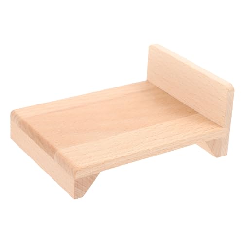 TOYANDONA Miniatur Doppelbett Puppenhaus Möbel Mini Bett Ornament für Dekoration Hochwertiges Leichtes Material Realistische Nachbildung für Puppenhaus und Bastelprojekte TOYANDONA Miniatur Doppelbett Puppenhaus Möbel Mini Bett Ornament für Dekoration Hochwertiges Leichtes Material Realistische Nachbildung für Puppenhaus und Bastelprojekte von TOYANDONA