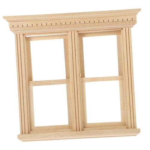 TOYANDONA Miniatur Fenster Puppe Miniatur Zubehör Holz Miniaturen von TOYANDONA