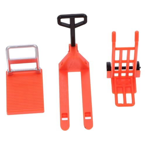 TOYANDONA Miniatur Gabelstapler Mini Plattformwagen Modell Lernspielzeug für Hand-Auge-koordination Leichtes Baustellen Werkzeug Modell Sicheres Geschenk für Kleinkinder von TOYANDONA