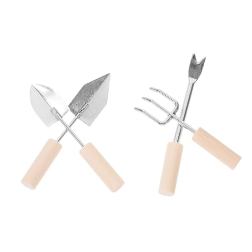 TOYANDONA Miniatur Gartenwerkzeug Set 4 Teiliges Dekorationsset Mit Schaufel Und Rechen Für Miniatur Gärten Perfekte Zubehörteile Für Dollhouses Und Garten Dekorationen TOYANDONA Miniatur Gartenwerkzeug Set 4 Teiliges Dekorationsset Mit Schaufel Und Rechen Für Miniatur Gärten Perfekte Zubehörteile Für Dollhouses Und Garten Dekorationen von TOYANDONA