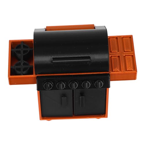 TOYANDONA Miniatur Grill Modell Puppenhaus BBQ Zubehör Realistisches Design für Outdoor Camping Szenen Küche Dekoration von TOYANDONA