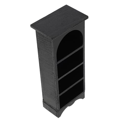 TOYANDONA Miniatur Holz Bookshelf Maßstab Stabiles Puppenhausmöbel mit Realistischem Design Kompakt und Vielseitig für Bjd Szenen und Miniaturhaus Dekorationen von TOYANDONA
