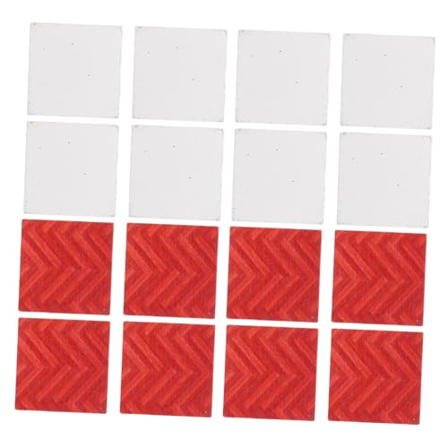 TOYANDONA 27stücke Miniatur Holzfußboden Für Geometrische Mini Bodenplatten Authentische Und Einfache Installation Für Puppenhauszubehör Und von TOYANDONA