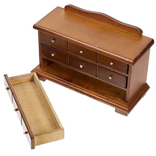 TOYANDONA Miniatur Holzschrank für Puppenhaus DIY Fächer Aufbewahrungskabinett aus Walnussholz Detailgetreues Mini Möbel für Puppenhaus Dekoration und Bastelset Handliches Modellspielzeug TOYANDONA Miniatur Holzschrank für Puppenhaus DIY Fächer Aufbewahrungskabinett aus Walnussholz Detailgetreues Mini Möbel für Puppenhaus Dekoration und Bastelset Handliches Modellspielzeug von TOYANDONA