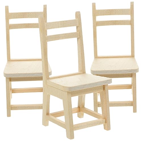 TOYANDONA Miniatur Holzstuhl öbel Für Puppenhaus Kleine Holzstühle Als Dekoration Für Miniaturhäuser Puppenhausmöbel Handgefertigte Modelle Für Kreative Spielwelten TOYANDONA Miniatur Holzstuhl öbel Für Puppenhaus Kleine Holzstühle Als Dekoration Für Miniaturhäuser Puppenhausmöbel Handgefertigte Modelle Für Kreative Spielwelten von TOYANDONA