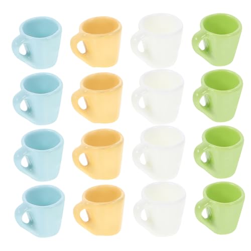 TOYANDONA Miniatur Kaffeetassen Aus Resin Bunte Mini Becher Für Puppenhaus Und Küchen Und Je TOYANDONA Miniatur Kaffeetassen Aus Resin Bunte Mini Becher Für Puppenhaus Und Küchen Und Je von TOYANDONA