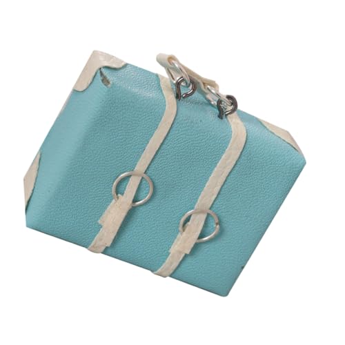 TOYANDONA Puppenkoffer Koffer Handgepäck Flugzeug Miniatur Koffer Blauer Handgepäck Koffer Für Puppenhaus Dekoration Reiseaccessoire Für Und Kreative Bastelprojekte von TOYANDONA