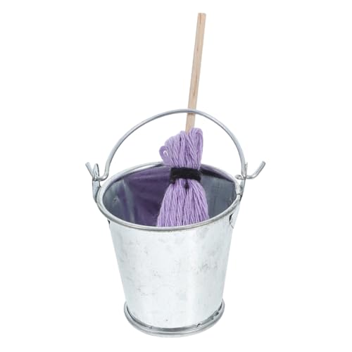 TOYANDONA Miniatur Mop und Eimer für Puppenhaus Realistisches Reinigungszubehör für Kreative Spielwelten für DIY Projekte und Miniaturdekoration TOYANDONA Miniatur Mop und Eimer für Puppenhaus Realistisches Reinigungszubehör für Kreative Spielwelten für DIY Projekte und Miniaturdekoration von TOYANDONA