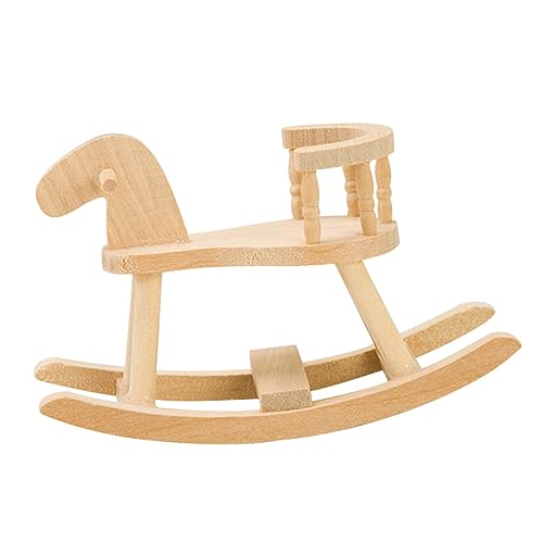 TOYANDONA Miniatur Pferdestuhl Holz Mini Möbel für Puppenhaus Dekorative Requisite für Tiny House Deko Kinderspielzeug mit Detailgetreuer Verarbeitung und Langlebigkeit TOYANDONA Miniatur Pferdestuhl Holz Mini Möbel für Puppenhaus Dekorative Requisite für Tiny House Deko Kinderspielzeug mit Detailgetreuer Verarbeitung und Langlebigkeit von TOYANDONA