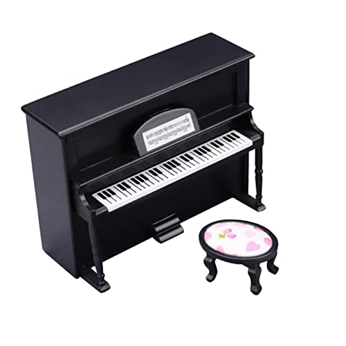 TOYANDONA Miniatur Piano Möbelstück Miniatur Puppenhausmöbel Schwarzes Holz Klavier Handwerkskunst Mini Haus Dekoration für Puppenhaus Zubehör TOYANDONA Miniatur Piano Möbelstück Miniatur Puppenhausmöbel Schwarzes Holz Klavier Handwerkskunst Mini Haus Dekoration für Puppenhaus Zubehör von TOYANDONA