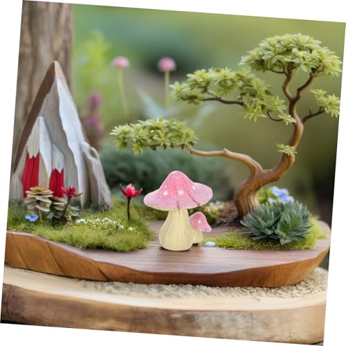 TOYANDONA Pilzdekor Aus Harz Kleine Pilze Miniaturmöbel Für Puppenhäuser Miniaturstühle Im Maßstab Kleines Pilzdekor Für Feengärten Und Terrarienhandwerk Künstliche Miniaturpilze von TOYANDONA