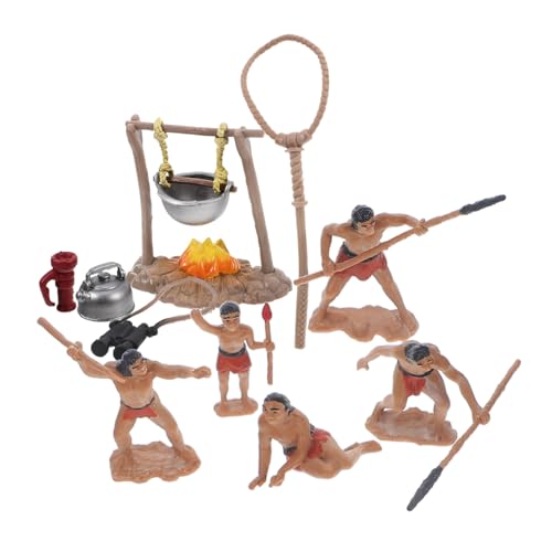 TOYANDONA Miniatur Primitive Männer Figuren Kunststoff für Outdoor Camping Simulation Detailreiche Nachbildung Robust und Tragbar Geschenk für Geburtstage und Gartenpartys TOYANDONA Miniatur Primitive Männer Figuren Kunststoff für Outdoor Camping Simulation Detailreiche Nachbildung Robust und Tragbar Geschenk für Geburtstage und Gartenpartys von TOYANDONA