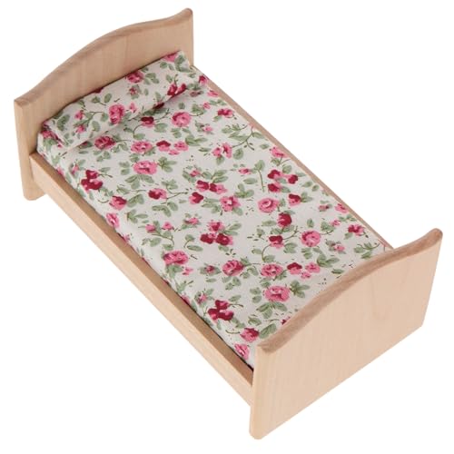TOYANDONA 1 Set Miniatur Puppenbett Aus DIY Mini Bett Für Puppenhaus Einzelbett Für Kinderzimmer Puppenmöbel Zubehör Für Kreative Spiele TOYANDONA 1 Set Miniatur Puppenbett Aus DIY Mini Bett Für Puppenhaus Einzelbett Für Kinderzimmer Puppenmöbel Zubehör Für Kreative Spiele von TOYANDONA