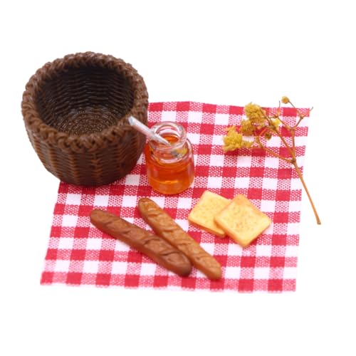 TOYANDONA Miniatur Puppenhaus Frühstücksset Realistischer Korb Mit Brot Und Zubehör Perfekt Für Und Partys Puppenhaus Deko Für Rollenspiele Und Fotorequisiten TOYANDONA Miniatur Puppenhaus Frühstücksset Realistischer Korb Mit Brot Und Zubehör Perfekt Für Und Partys Puppenhaus Deko Für Rollenspiele Und Fotorequisiten von TOYANDONA