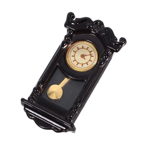TOYANDONA Miniatur Puppenhaus Wanduhr Römische Vintage Uhr Mit Schaukel Realistische Miniatur Dekoration Für Puppenmöbel Und Mini Haus Wohnzimmer Lehrreiches Simuliertes Zeitmesser Zubehör von TOYANDONA